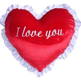 Princess Love You Heart Shaped Valentine's Day Gift Pillow, Decorative Holidays Pillow, Baby Pillow