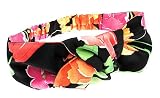 L. Erickson USA Silk Print Knot Turban - Botanical Silk Print