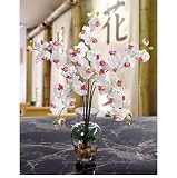 Nearly Natural 1051-I-PW Mini Phalaenopsis Liquid Illusion Silk Orchid Plant Pink White