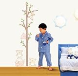 Home Art Decor Wall Sticker Bear and Tree 70x50cm