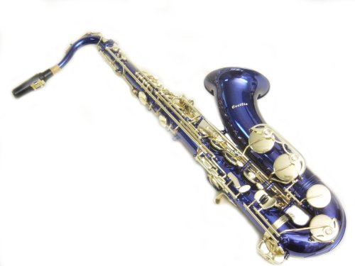 Cecilio Blue Lacquer w Gold Accents Tenor Saxophone w Case and Accessories