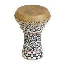 Mosaic Wooden Doumbek, Small