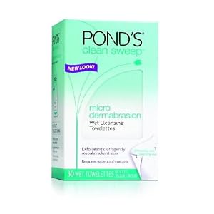 Ponds Clean Sweep, Micro Dermabrasion Wet Cleansing Towelettes, 30-Count (Pack of 3)