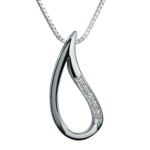 Hot Diamonds Schmuck Kette 925 Sterling Silber mit echten Diamanten DP096 Preisvergleich
