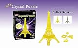 Eiffel Tower 3D Crystal Jigsaw Puzzle YELLOW [non-light model]