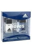 Adidas Moves By Adidas For Men. Set-edt Spray 1.7 Ounces & Aftershave Balm 1 Ounces