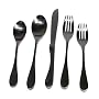 Knork Flatware Duo Finish Stainless Steel 5-Piece Flatware Set, Service for 1