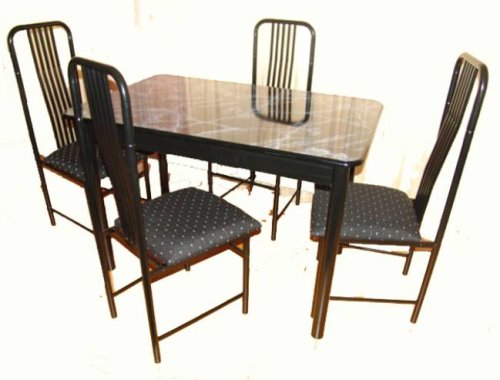 BEAUTIFUL 5 PIECE DINETTE W. MAN-MADE MARBLE TOP