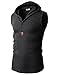 H2H Mens Workout Hooded Sleeveless Tank Top Charcoal US M/Asia L (KMTTK015)