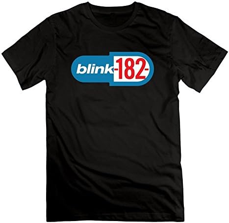 Black Custom Blink 182 Smiley Men Funny T-shirt Small
