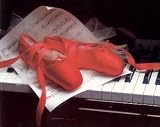 Ballet Shoe Piano Sheet Music 16x20 Art Print