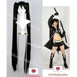 初音ミク　コスプレ　衣装 　ブラックロックシューター　Mサイズ　9点　フルセット　ウィッグ付　ヘアネット付
