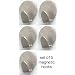 Brushed Nickel 5 MAGNETIC CLIP hooks hanger bathroom