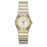 Omega Constellation Ladies White Dial 18K Yellow Gold Stainless Steel Watch 1272.30 by Omega