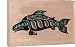 Gourmet Food : Smoked Salmon Traditional Three Color Fish Design Natural Style, 4 oz