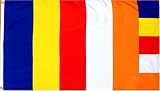  : Buddhist Flag - 3 foot by 5 foot Polyester (NEW)