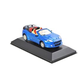 Azerus Mod�le de voiture de course / Bleu convertible avec ouverture des portes, �chelle 1:43, article 2112-CON-BL FR