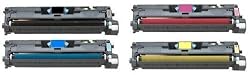Full Set (One Each Black, Cyan, Magenta, Yellow) Compatible Toner Cartridges Replace HP Q6000A, HP Q