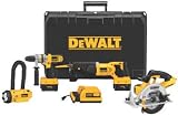 DEWALT DCX5401 28-Volt Lithium Ion Cordless Hammerdrill/Circ/Recip/Floodlight Combo Kit with NANO Technology