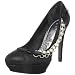 Naughty Monkey Women's Vintage Platform Pump,Black,8 M US