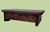 Foot Stool Walnut Stain