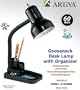 Artiva 31052BK BLK Black Desk Lamp with Organizer - Case of 6
