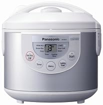 Panasonic SR-TMB10 5-1/2-Cup Rice Cooker/Warmer, Silver