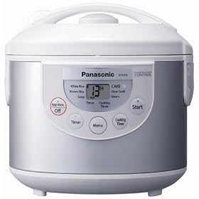 Panasonic SR-TMB10 5-1/2-Cup Rice Cooker/Warmer, Silver