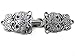 Antique Silver Finish Bavarian Cape or Cloak Clasp
