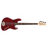 Lakland Skyline Series L44AJRTRX 4-Strings Bass Guitar, Translucent Red