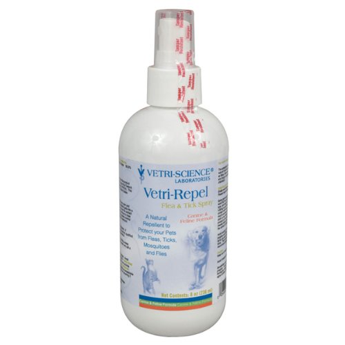 Vetri-Repel Flea & Tick Repellent Spray, 8 Ounce