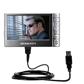 Classic Straight USB Cable for the Archos 504 WiFi with Power Hot Sync and Charge... by Gomadic for the Archos 504 WiFi