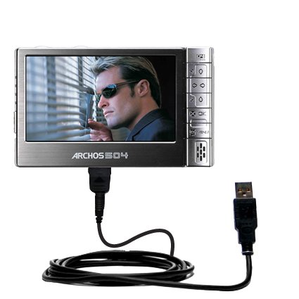 Classic Straight USB Cable for the Archos 504 WiFi with Power Hot Sync and Charge capabilities - Gomadic Brand w/ TipExchange Technology