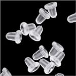 144PCS Clear Rubber Bullet Clutch Ear...