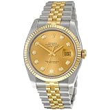 RolexDatejustChampagneDiamondDialJubileeBraceletTwoToneMensWatch116233CDJ
