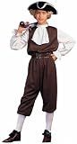 Brown Colonial Boy Costume