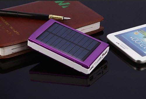 New Black 30000mAh Solar Power Bank Backup Battery Charger for GPS PDA Cell Phone