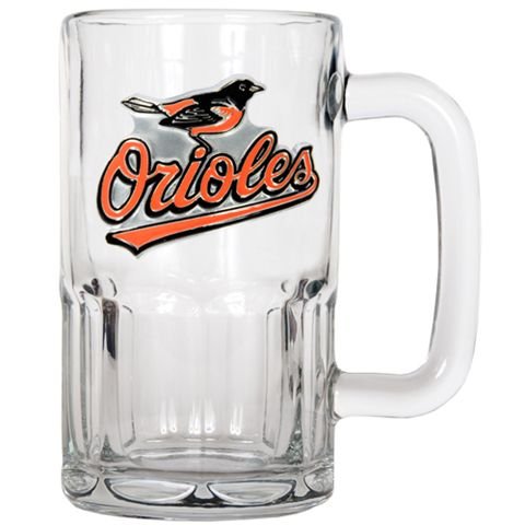 Baltimore Orioles Large Glass Beer Mug