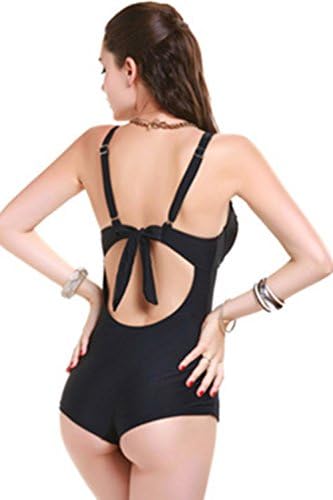 Gwenn Retro Elegant Inspired Vintage One Piece Push Up Fold Swimsuit