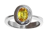 1.00 cts Genuine Yellow Sapphire Ring - 14kt White or Yellow Gold LIFETIME WARRANTEE