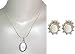 Earring and Pendant Sterling Silver Crystal Gemstone Jewelry