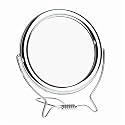 M&Uuml;HLE Chrome Finish Shaving/Makup Mirror Magnification 1x/3x