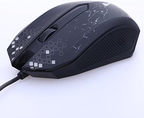 Portable Wired USB Mouse 3 Buttons Optical Gaming Game Mouse 7 Colors LED With Retai