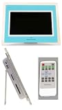 10 Aqua Blue Digital Photo Frame with Remote Control for MMC, SD, CF type I & II, MS, MS Pro, XD, USB Pen Drive