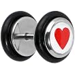 0 Gauge Heart Logo Cheater Plug
