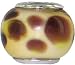 Chrysalis, sterling silver, ladies,  Specialised, Glass Bead, Brown With Cheetah Spot Pattern