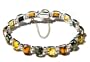 Sterling Silver Multi-Color Amber Bracelet