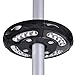 LEESONS 24 LED 12000 Lux Cordless Clamp Light Lamp For 8 9 10 13' Outdoor Patio Umbrella