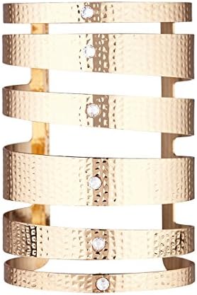 Gold Plated Gladiator Cuff Bangle Bracelet set with Crystals from Swarovski®