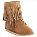 Koolaburra Women's Double Fringe Short Boot,Chestnut,11 M US